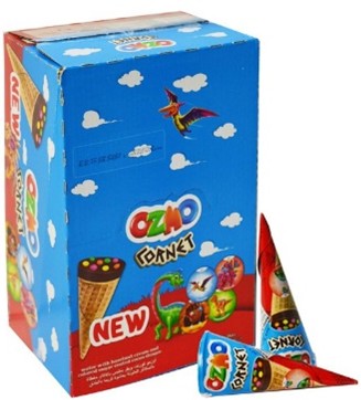 Chocolate Ozmo Cornet, display 24 unds.