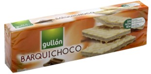 Galleta de barquillos con crema de chocolate 150gr.