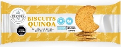 Galleta Biscuit de Quinoa, 145gr.