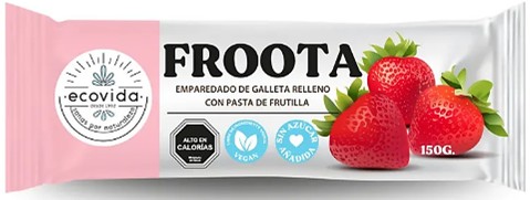 Galletas Froota, sabor frutilla, x150gr.
