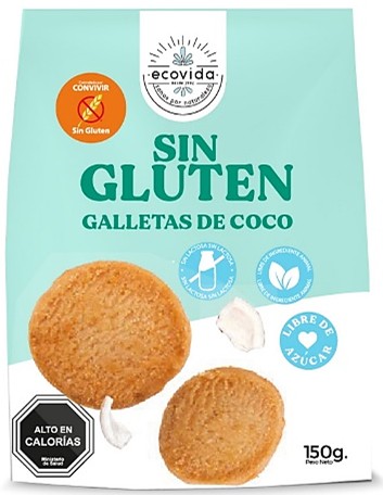 Galleta sin gluten, COCO 150gr –
