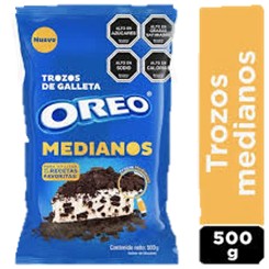 Galleta oreo trozos medianos 500gr.