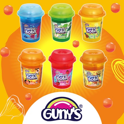 Gunys Popping Boba Uva Morada, bebida con pelotitas de gel 350ml