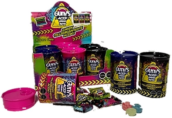 Gunys Acid Reto, display 9 unds.