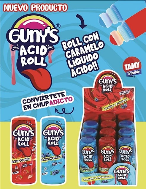 Gunys Acid Roll, display 12 unds
