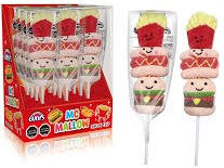 Gunys Marshmallows Hamburguesa, display 12 unds.