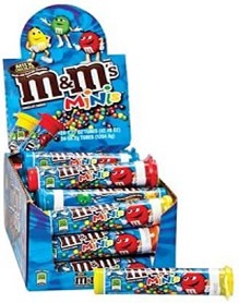 M&M Mini tubo, display 24 unidades