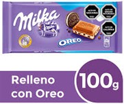 Milka relleno con oreo, 100gr.