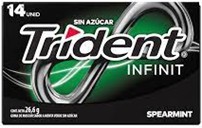 Trident Infinit Spearmint, Display 12 unds.