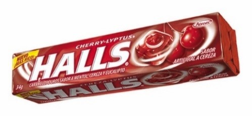 Halls Cherry Mix Ova, display x 12 und.