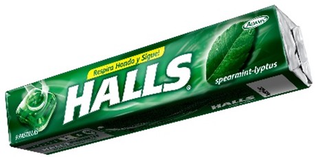 Halls Hierbabuena, display x 12 und.