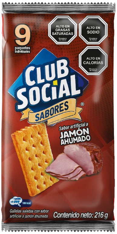 Galleta Club Social Jamon x9und.