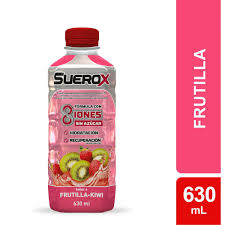 Suerox sabor FRUTILLA KIWI, 630ml.