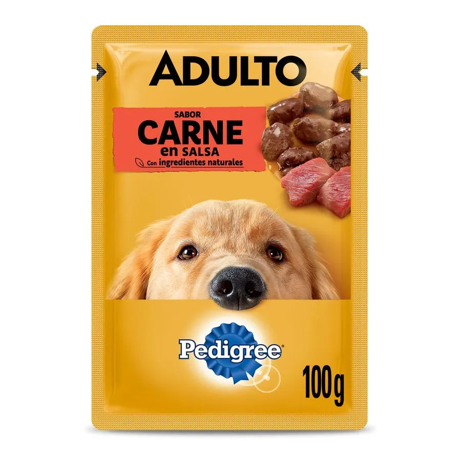 Pedigree Adultos Carne en Salsa 100gr., display 12 unds.