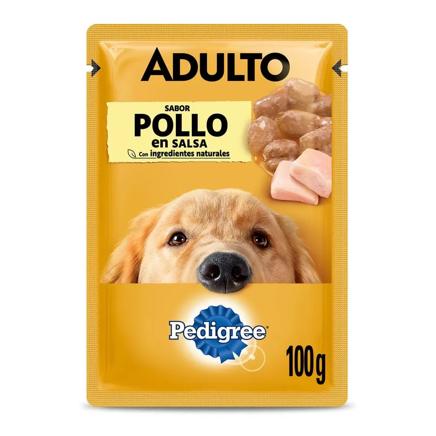 Pedigree Adultos Pollo en Salsa 100gr., display 12 unds.