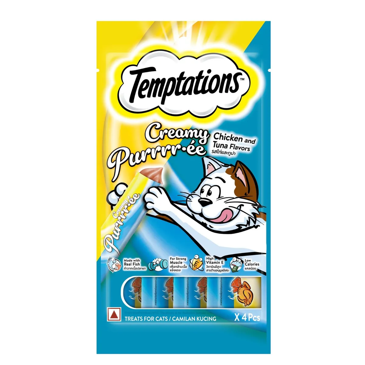 Temptations Creamy Pollo Atun, 48gr. Display 6 unds.